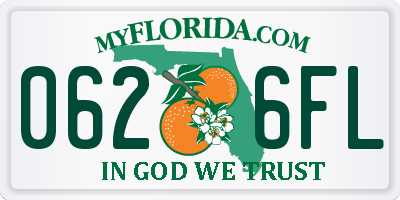 FL license plate 0626FL