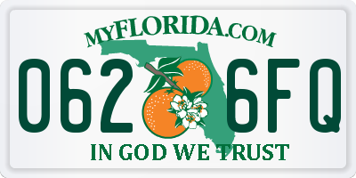 FL license plate 0626FQ