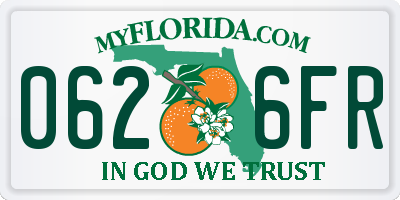 FL license plate 0626FR