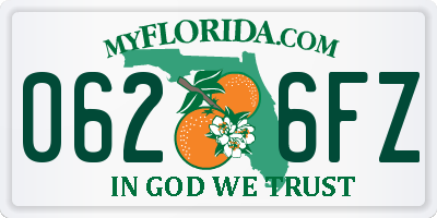 FL license plate 0626FZ