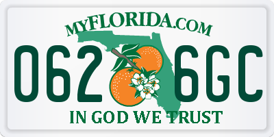 FL license plate 0626GC