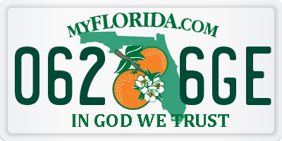 FL license plate 0626GE