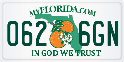 FL license plate 0626GN