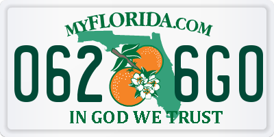 FL license plate 0626GO