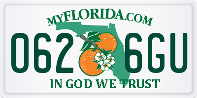 FL license plate 0626GU
