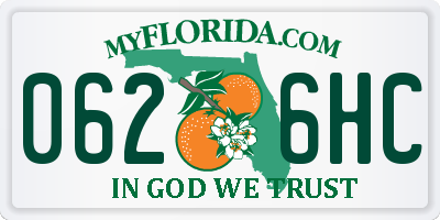 FL license plate 0626HC