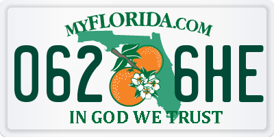 FL license plate 0626HE