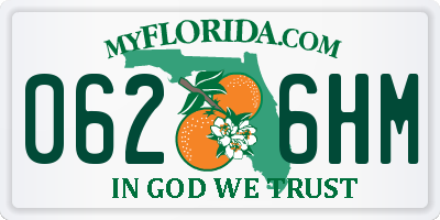 FL license plate 0626HM