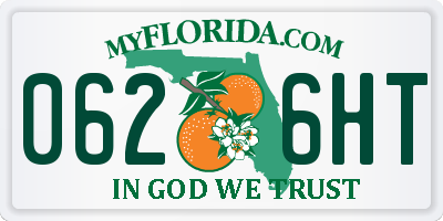 FL license plate 0626HT