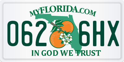 FL license plate 0626HX