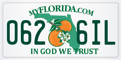FL license plate 0626IL
