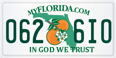 FL license plate 0626IO