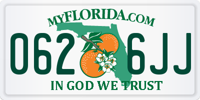 FL license plate 0626JJ
