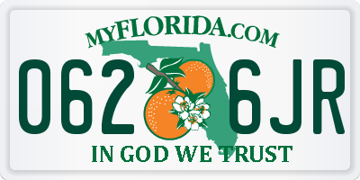 FL license plate 0626JR