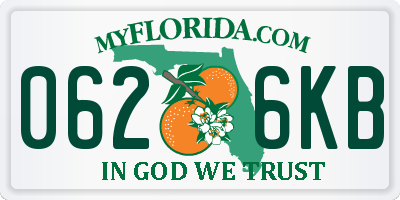 FL license plate 0626KB
