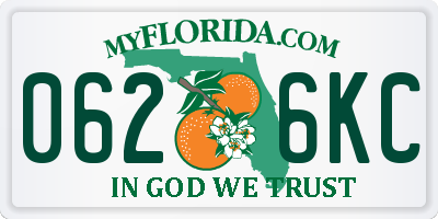 FL license plate 0626KC