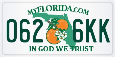 FL license plate 0626KK