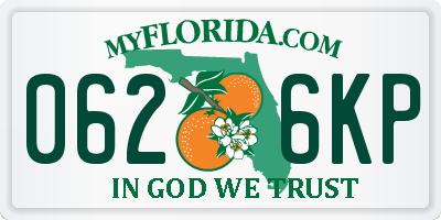 FL license plate 0626KP