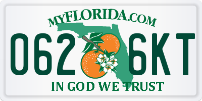 FL license plate 0626KT