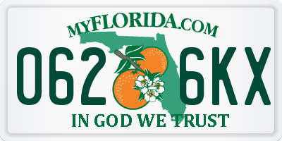 FL license plate 0626KX