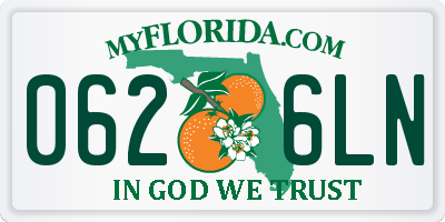 FL license plate 0626LN