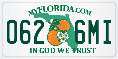 FL license plate 0626MI