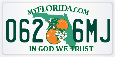 FL license plate 0626MJ