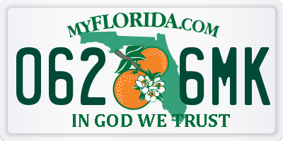 FL license plate 0626MK