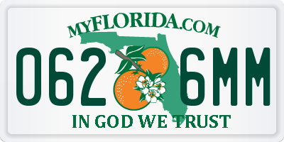 FL license plate 0626MM