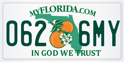 FL license plate 0626MY