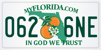 FL license plate 0626NE