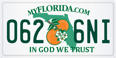 FL license plate 0626NI