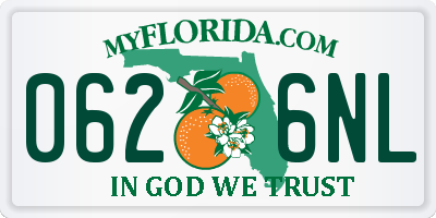 FL license plate 0626NL
