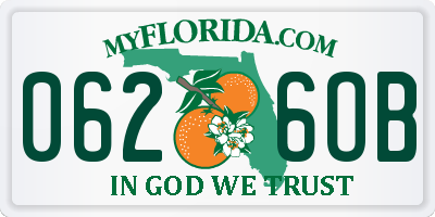 FL license plate 0626OB