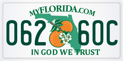 FL license plate 0626OC