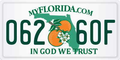 FL license plate 0626OF