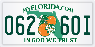 FL license plate 0626OI