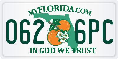 FL license plate 0626PC