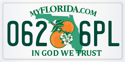 FL license plate 0626PL