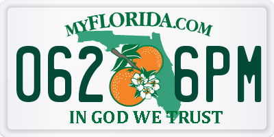 FL license plate 0626PM