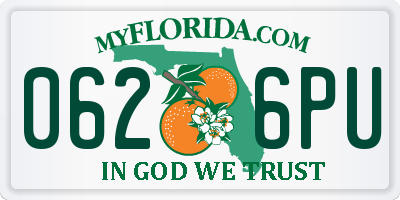 FL license plate 0626PU