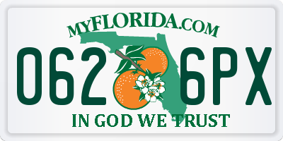 FL license plate 0626PX