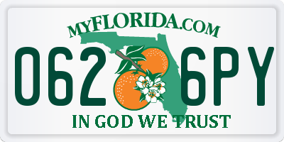 FL license plate 0626PY