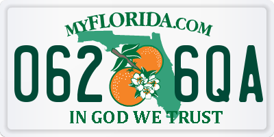 FL license plate 0626QA