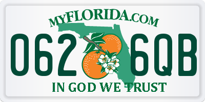FL license plate 0626QB