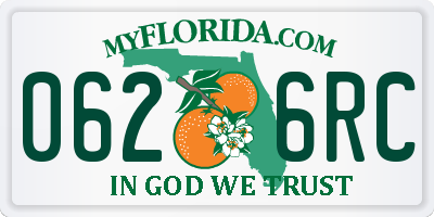 FL license plate 0626RC