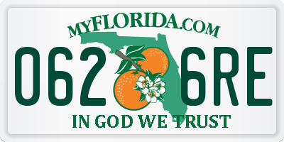 FL license plate 0626RE