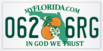 FL license plate 0626RG