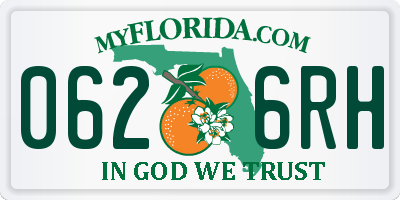 FL license plate 0626RH