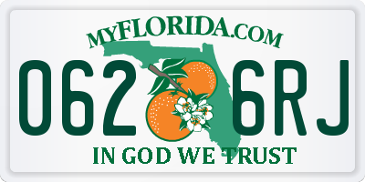 FL license plate 0626RJ